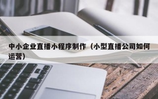 大理中小企业直播小程序制作（小型直播公司如何运营）